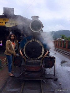The lovely steam engine - centuries old still functioning. Also Ghum station - built 1861